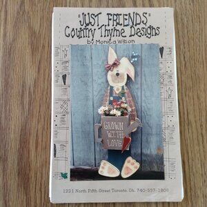 Wooden Rabbit Planter Box Holder Craft Building Plans Pattern Front Door Decor